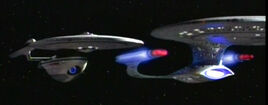 Excelsior starboard of Galaxy