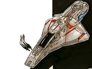 Federation Orcus fighter closeup