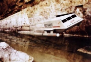 The McAuliffe over a body of water on Delta Vega