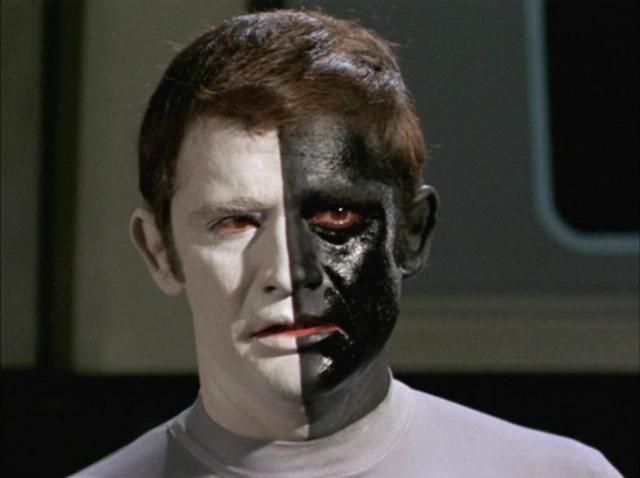 black white man star trek