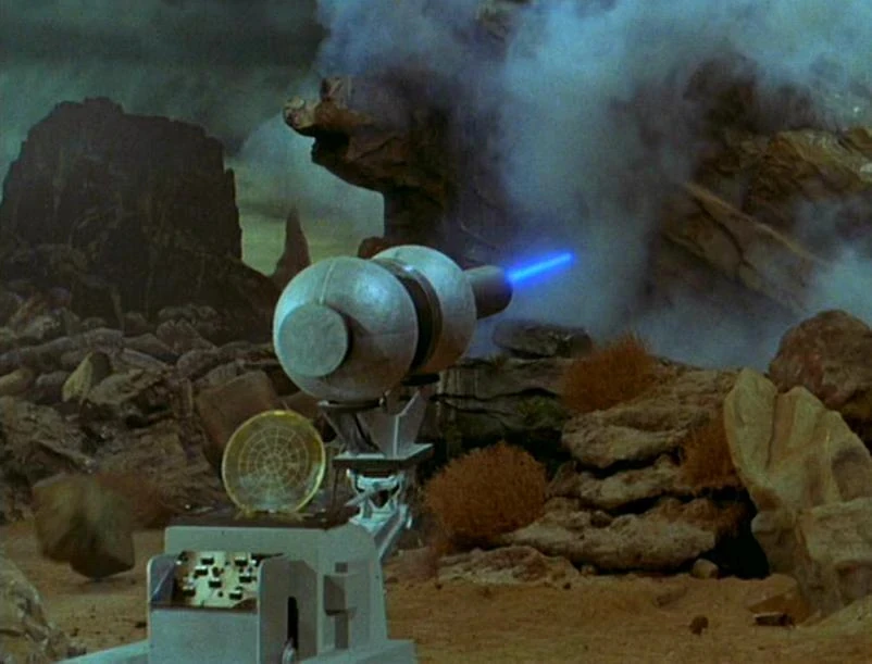 Laser cannon firing