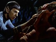 Spock melding with Horta