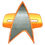 Starfleet badge insignia. icon image.