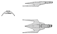 Kalath K-3 class gunboat schematic profiles.