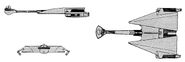 Riskadh D-10 class cruiser schematic profiles.