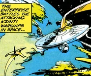 Fighters attack Enterprise