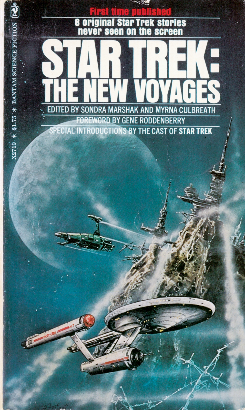E-1338 Original 1977-1979 Star Trek New Voyages 1&2 Paperback Book Set of 2 