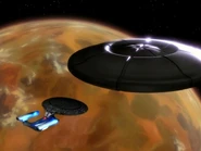 The Enterprise before a Star-jelly.