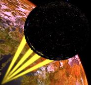 23th Century Borg Sphere firing the incorporated Planet Smasher.jpg (633 KB) 23rd century Borg sphere firing a planet smashing device that was incorporated into it.