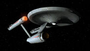 The USS Enterprise.