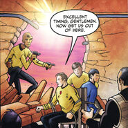 Arex Na Eth and Pavel Chekov rescued James T. Kirk and Spock
