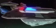 Ship carrying Starfleet Security team.