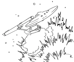 Antimatter explosion.