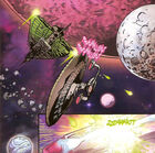 The Enterprise under attack in the Bandor system