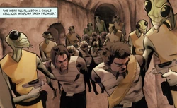 The Fortrans' Klingon prisoners.