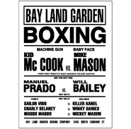 1930 boxing poster promoting Mike Mason and Kid McCook.