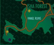 Hwael Ruins map