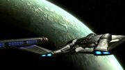 Enterprise orbits Coridan, 2151