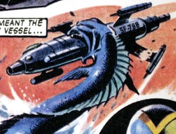 A Tekkorian sea-snake struck Survey II .