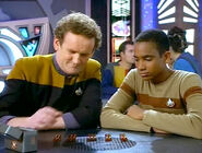 Miles O'Brien and Jake Sisko.