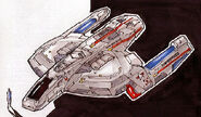 Federation scarab fighter closeup