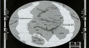 A map of Vulcan's surface. (Last Unicorn RPG module: Planets of the UFP)