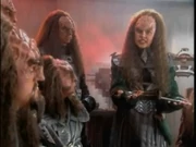 Tellot () talking about the Romulan probe in the .