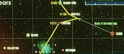 Voyager's journey, stardate 51082 map image