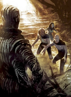 A Nvarati statue of Q.