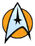 Starfleet insignia.