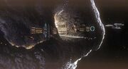 Spacedock asteroid