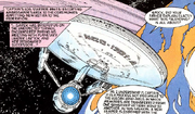 The Enterprise-A arrives at New Ketira, to participate in ceremonies marking the world's entrance into the Federation.