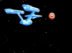 Federation starship USS Enterprise.