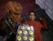 Quark serving I'danian spice pudding.