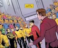 Gary Mitchell gathered a roomful of Kirks from alternate Kelvin timelines.