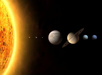 El sistema solar guardant les mides.