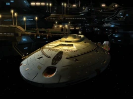 Voyager at Markonian outpost