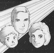 James T. Kirk, Carol Marcus, and their son David.