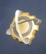 Tellarite insignia combadge. (ST video game: Star Trek Online)