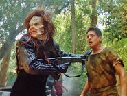 Kradin soldier and Chakotay.