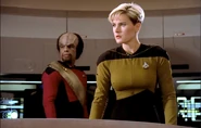 Worf and Tasha.