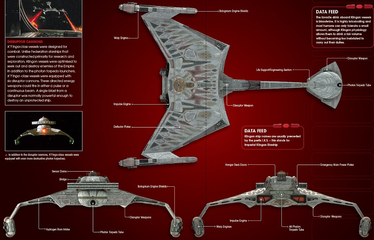 Star Trek Starships Klingon K't’inga-class Battle Cruiser 