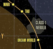 Stellar neighborhood of a class-1 nebula in .