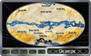 Planetary map of Ocampa depicting the Circular Sea.