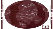 A map of Vulcan's surface. (Last Unicorn RPG module: The Way of Kolinahr: The Vulcans)