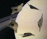 Academy trainer craft near Saturn.