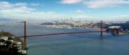 The Golden Gate, its namesake bridge, and the city of San Francisco in 2273.