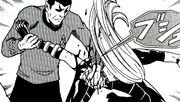 Spock breaks Danzek's shoulder.