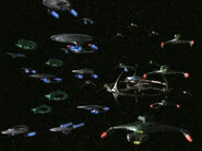 Federation Alliance fleet departs DS9