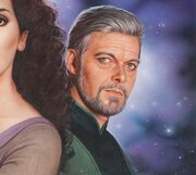 Admiral William T. Riker, circa 2408.